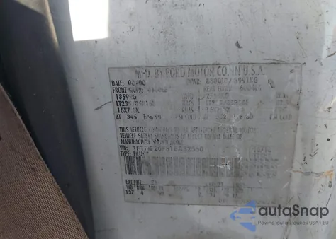 2001 Ford F-250 Xl/Xlt from USA, damaged, VIN 1FTNF20F81EA32560